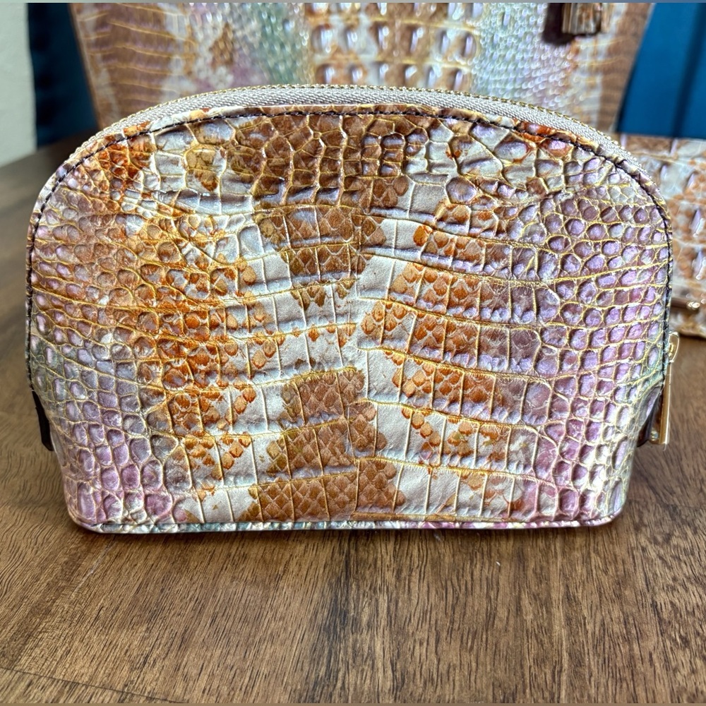 Brahmin Truffle Python (Solid) Pastel Croc-Emboss… - image 12